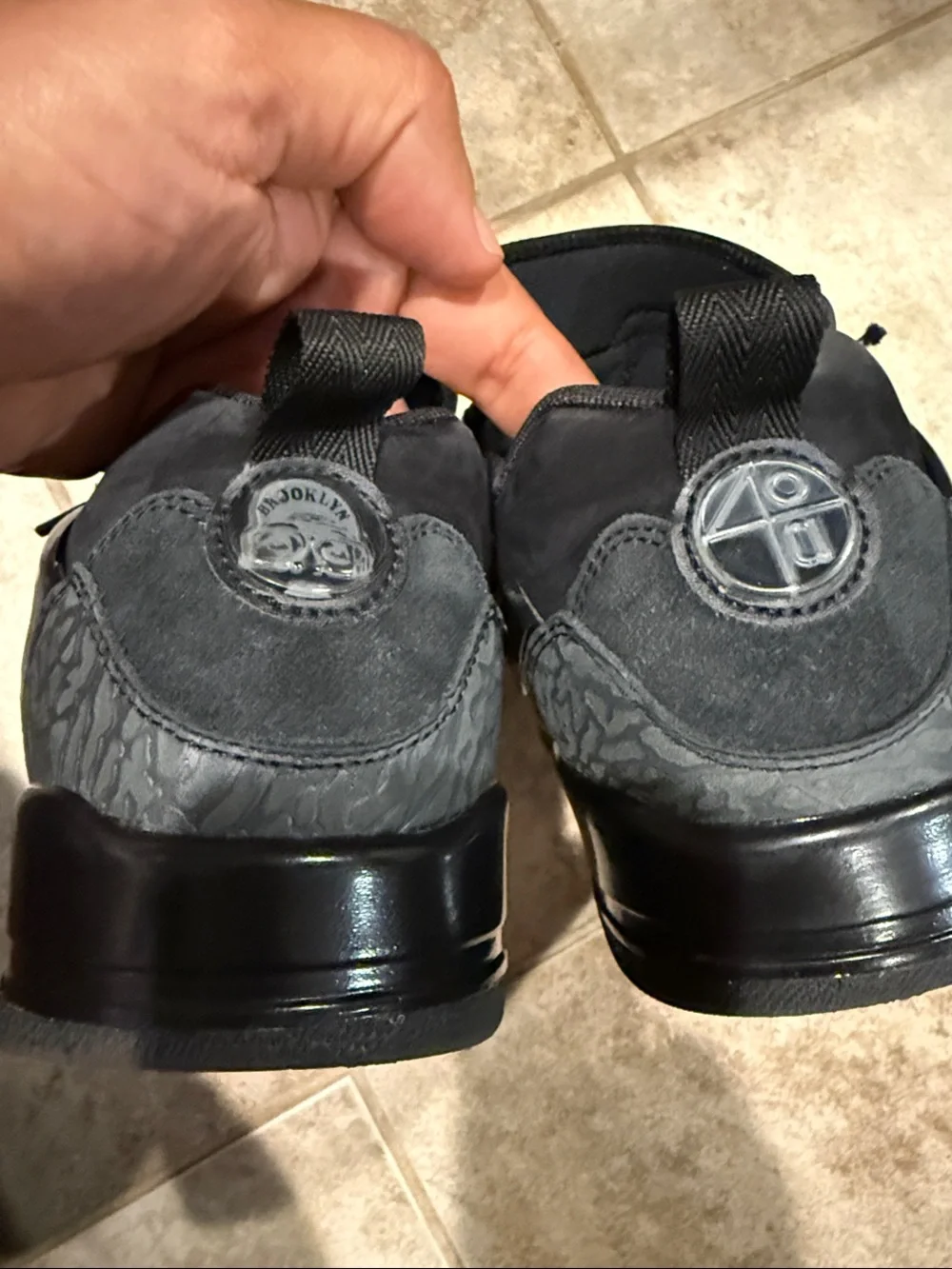 Jordan Spizike Black on Black Men 8.5 gently worn, maybe needs new laces